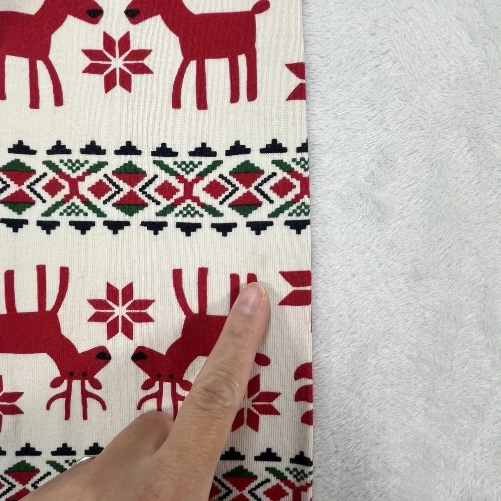 Hanna Andersson Organic Cotton Christmas Pajamas Unisex Kids 6-7 Holiday Winter